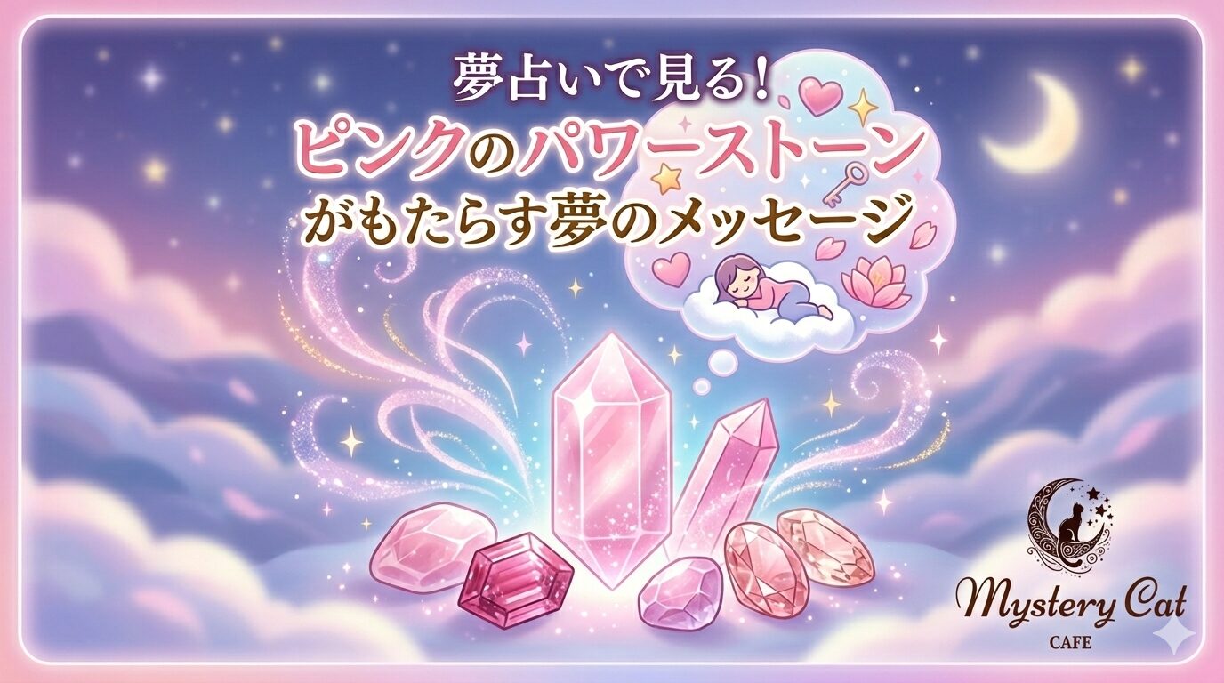 夢占いで見る！ピンクのパワーストーンがもたらす夢のメッセージ ミステリーキャットカフェ