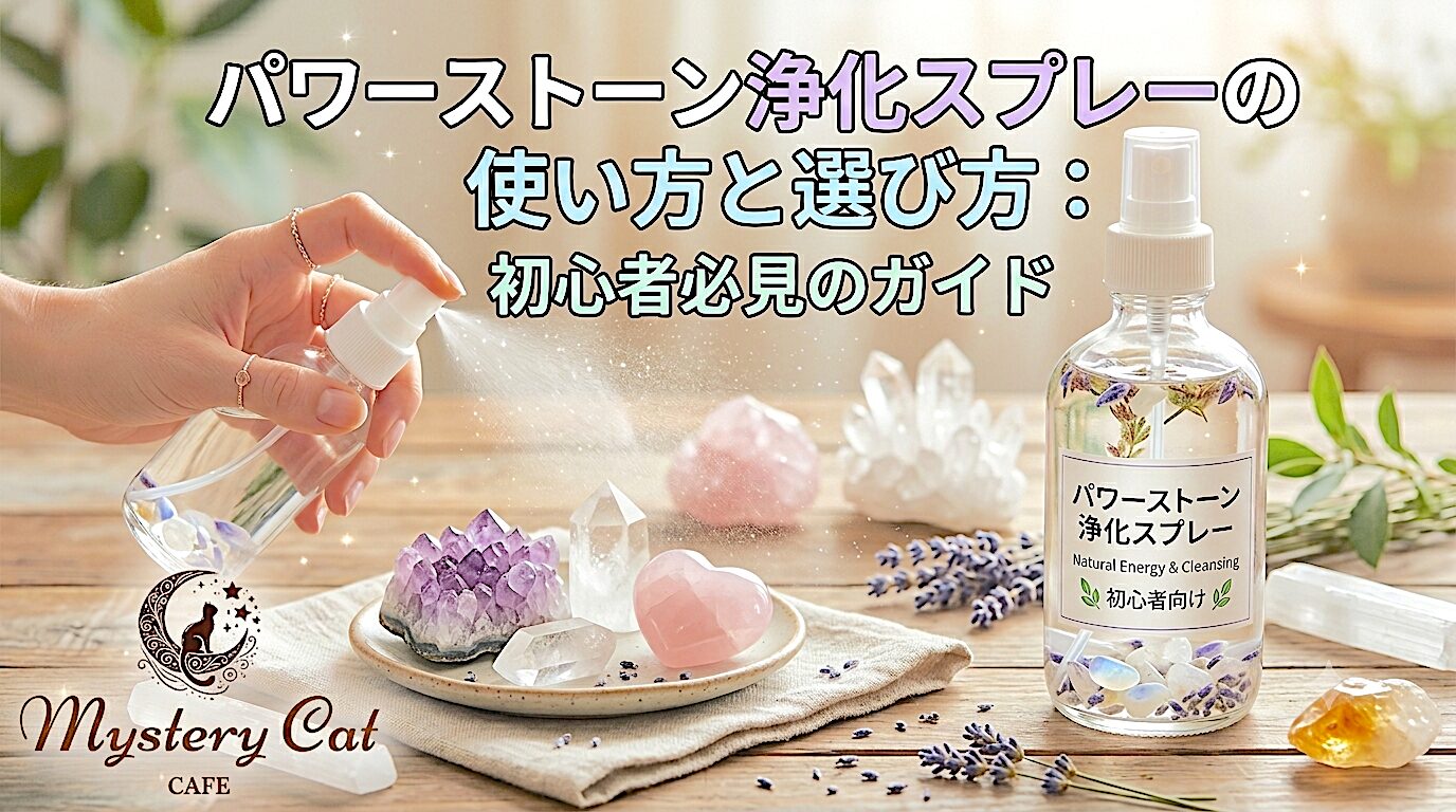 パワーストーン浄化スプレーの使い方と選び方：初心者必見のガイド ミステリーキャットカフェ
