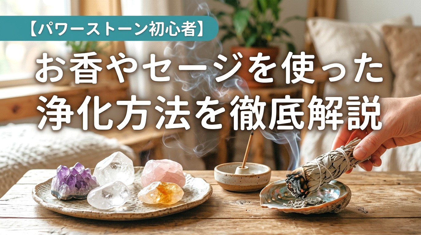【パワーストーン初心者】お香やセージを使った浄化方法を徹底解説 ミステリーキャットカフェ