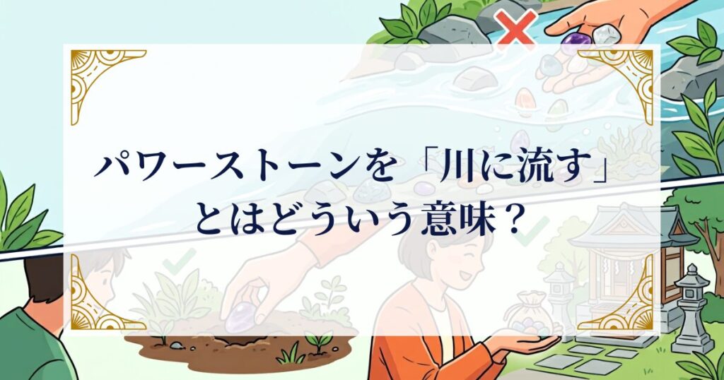 パワーストーンを「川に流す」とはどういう意味？ ミステリーキャットカフェ