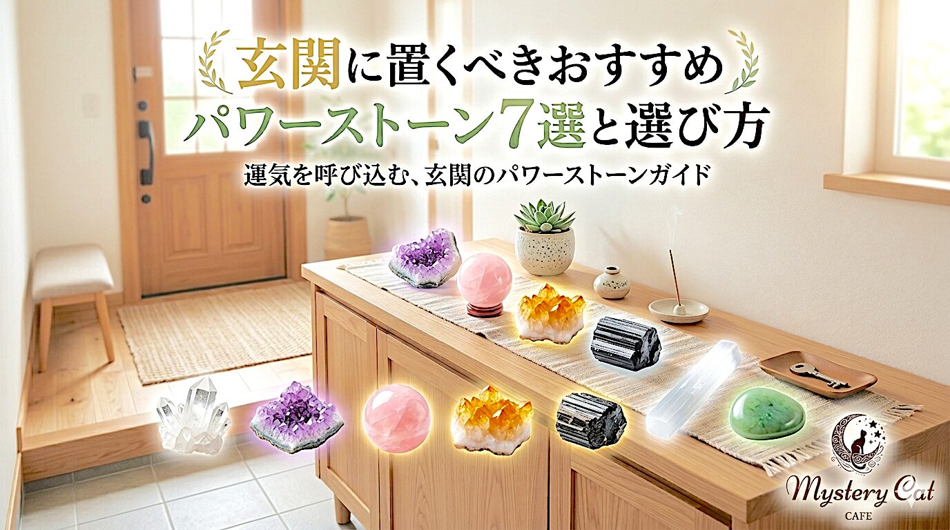 玄関に置くべきおすすめパワーストーン7選と選び方 ミステリーキャットカフェ