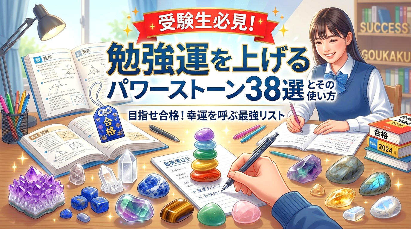 受験生必見！勉強運を上げるパワーストーン38選とその使い方 ミステリーキャットカフェ