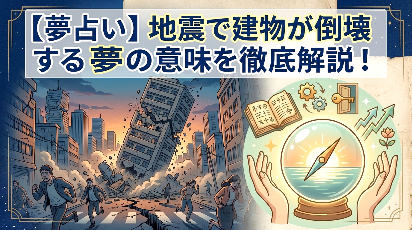 【夢占い】地震で建物が倒壊する夢の意味を徹底解説！ ミステリーキャットカフェ