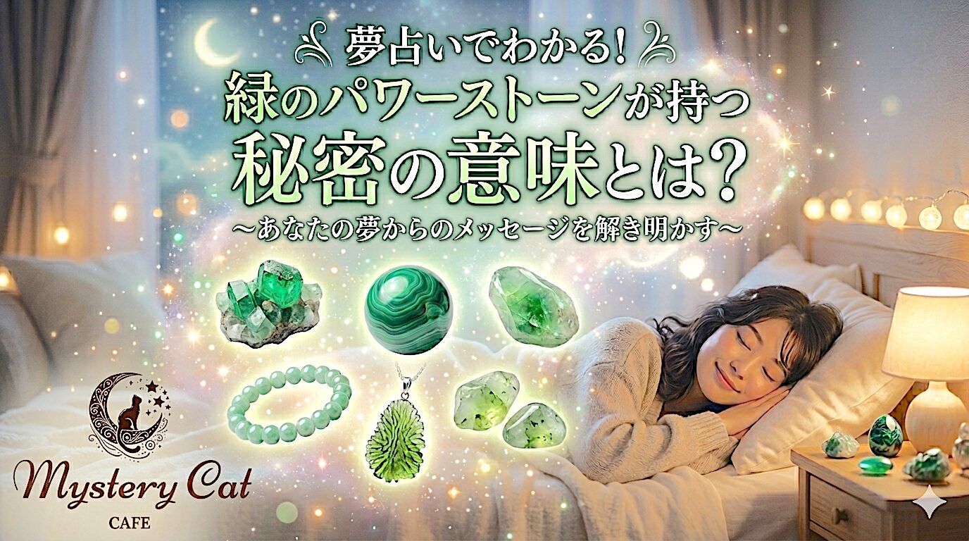 夢占いでわかる！緑のパワーストーンが持つ秘密の意味とは？ ミステリーキャットカフェ