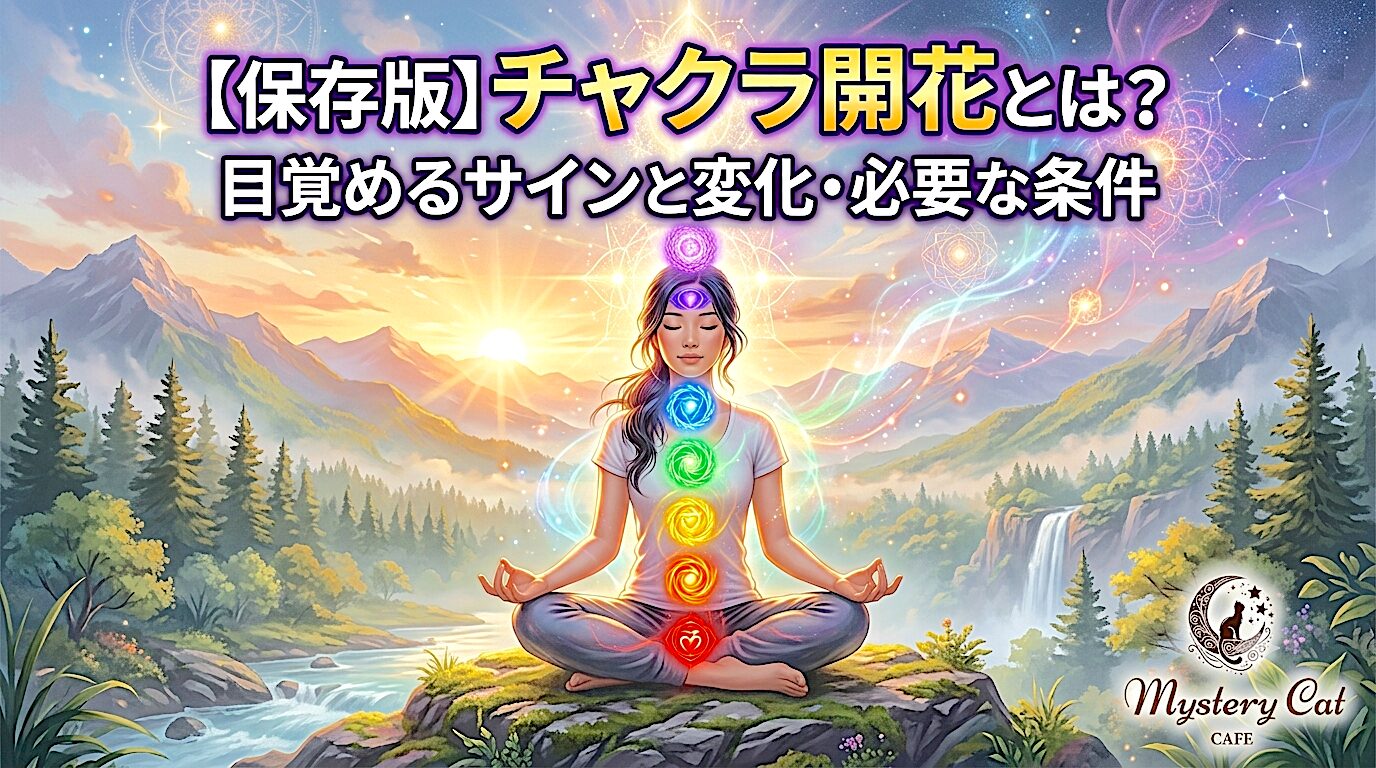 【保存版】チャクラ開花とは？目覚めるサインと変化・必要な条件 ミステリーキャットカフェ
