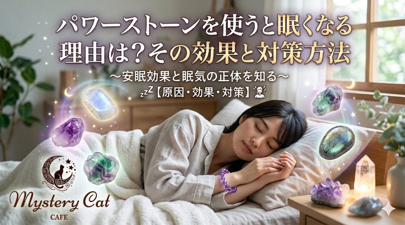 パワーストーンを使うと眠くなる理由は？その効果と対策方法 ミステリーキャットカフェ