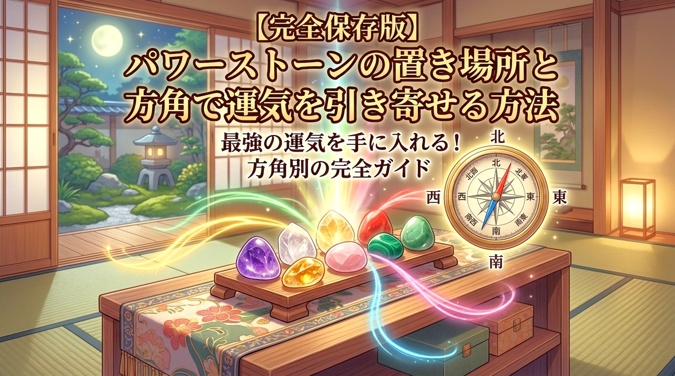 【完全保存版】パワーストーンの置き場所と方角で運気を引き寄せる方法 ミステリーキャットカフェ