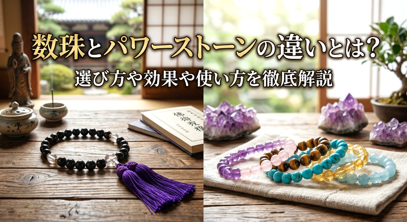 数珠とパワーストーンの違いとは？選び方や効果や使い方を徹底解説 ミステリーキャットカフェ