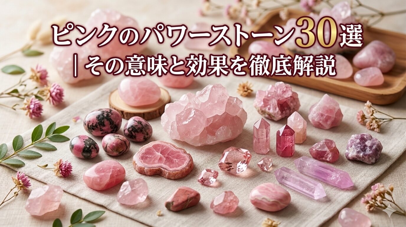 ピンクのパワーストーンの持つスピリチュアルな意味 ミステリーキャットカフェ
