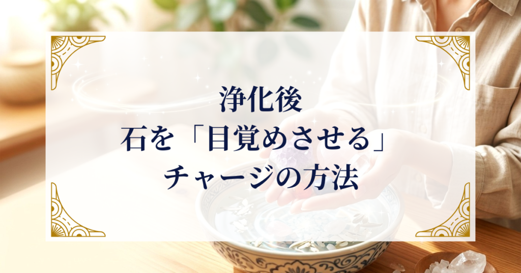 浄化後:石を「目覚めさせる」チャージの方法 ミステリーキャットカフェ