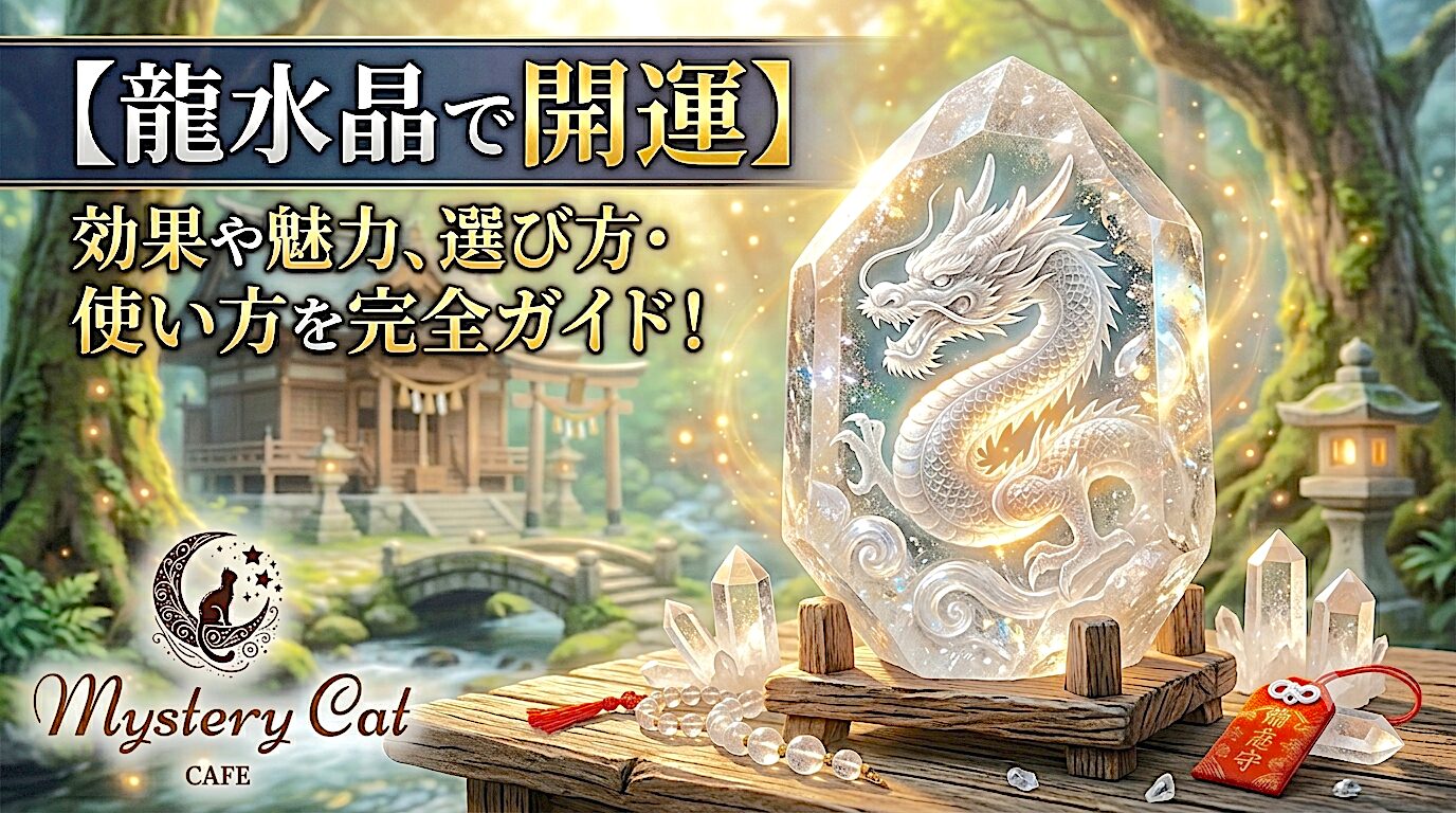 【龍水晶で開運】効果や魅力、選び方・使い方を完全ガイド！ ミステリーキャットカフェ