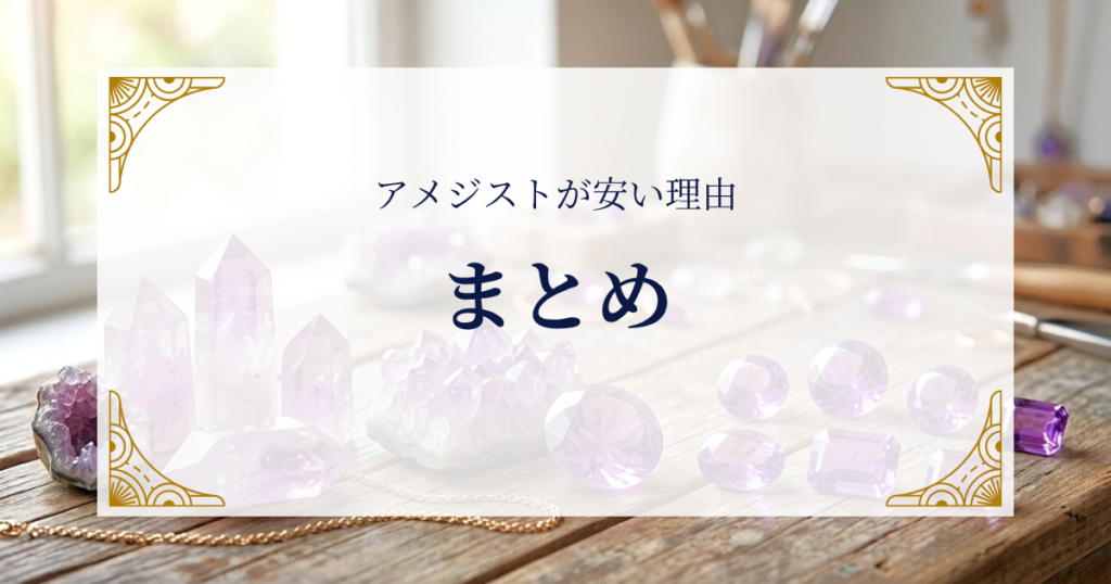 アメジストが安い理由まとめ ミステリーキャットカフェ
