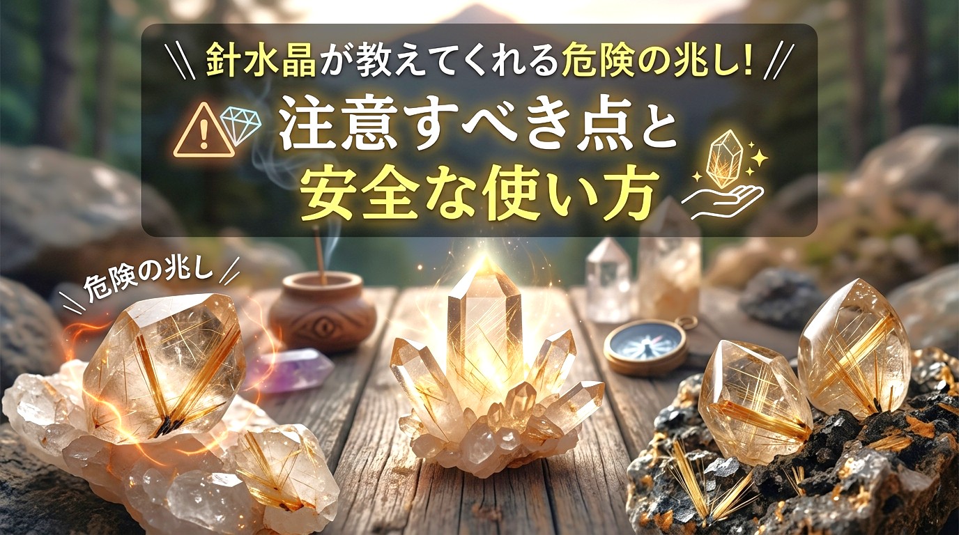 針水晶が教えてくれる危険の兆し！注意すべき点と安全な使い方 ミステリーキャットカフェ