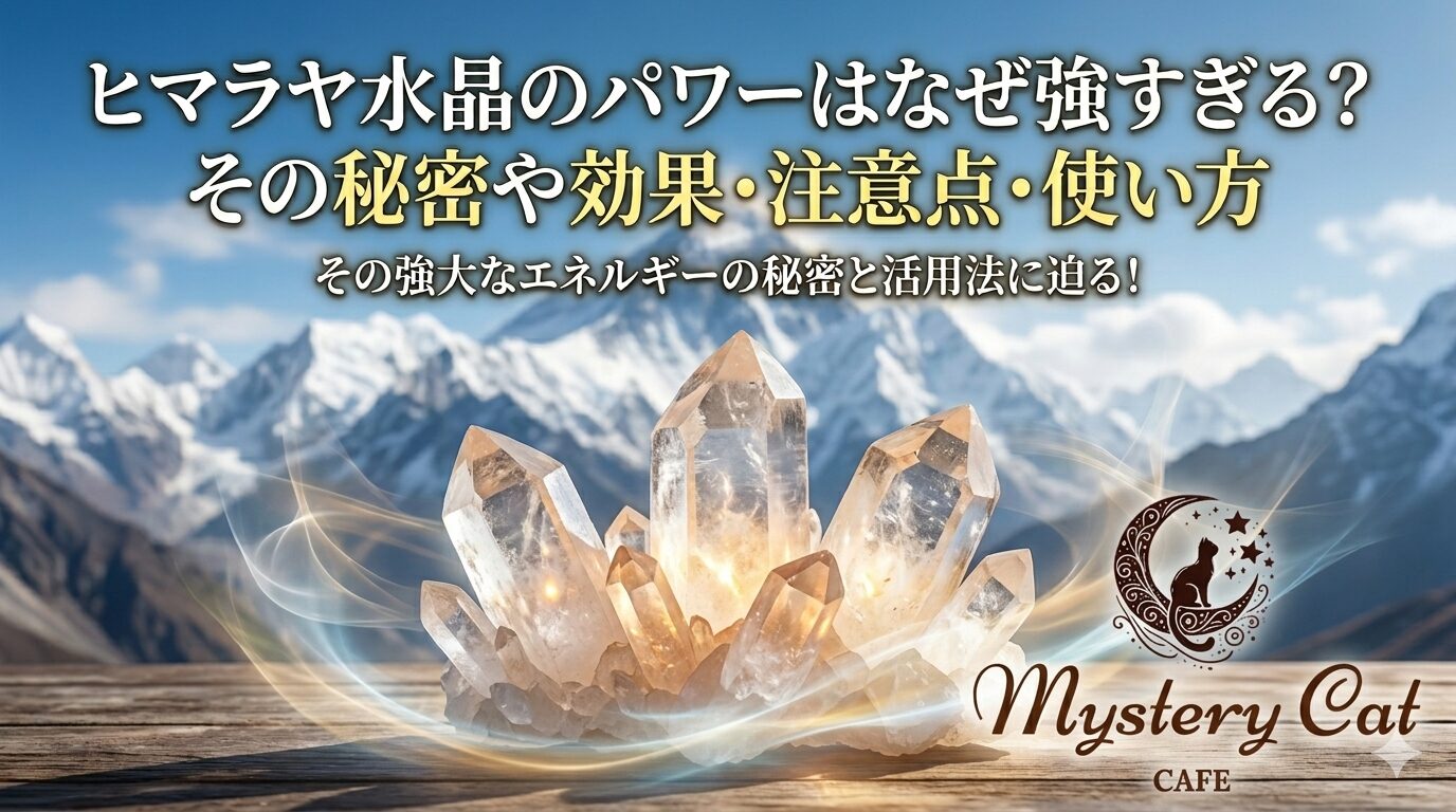 ヒマラヤ水晶のパワーはなぜ強すぎる？その秘密や効果・注意点・使い方 ミステリーキャットカフェ