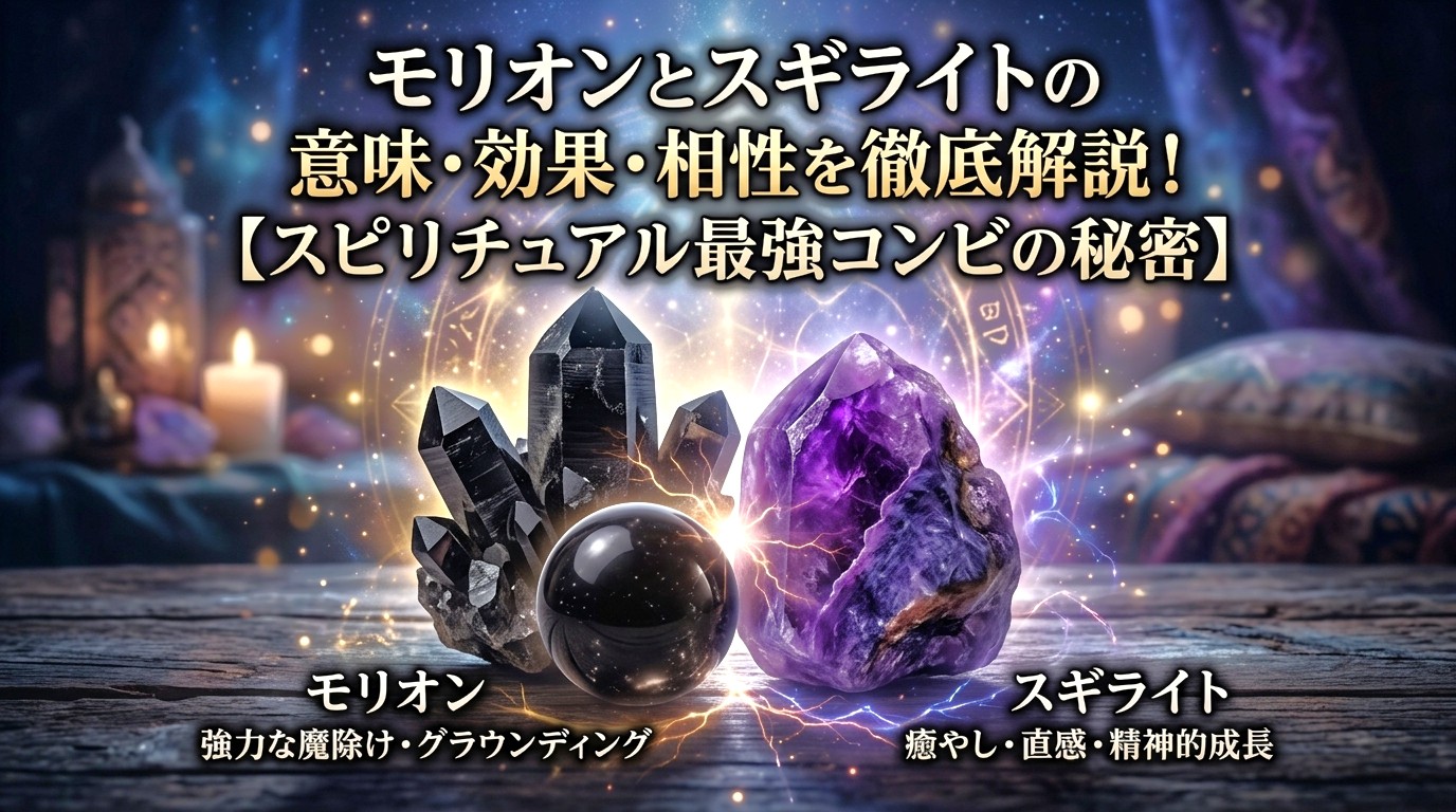 モリオンとスギライトの意味・効果・相性を徹底解説！スピリチュアル最強コンビの秘密 ミステリーキャットカフェ