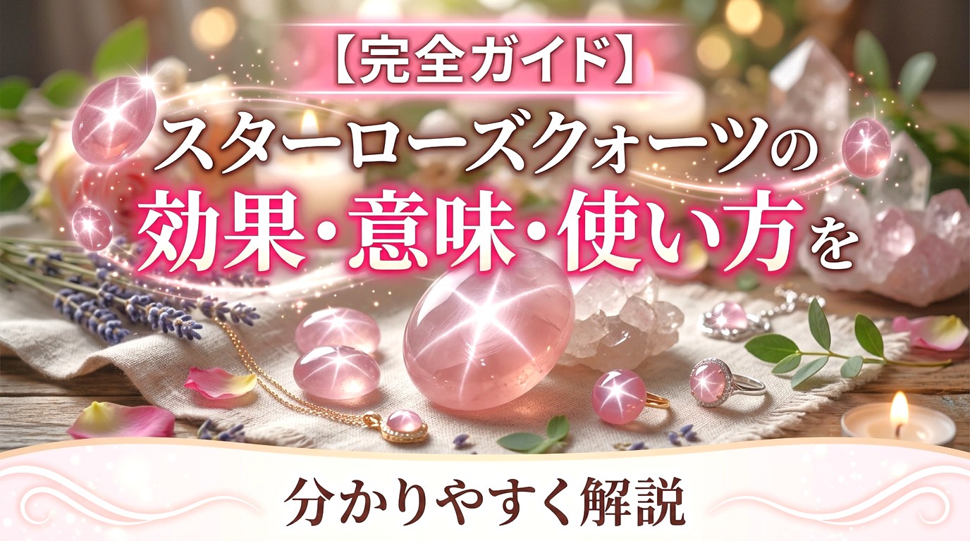 【完全ガイド】スターローズクォーツの効果・意味・使い方を分かりやすく解説 ミステリーキャットカフェ