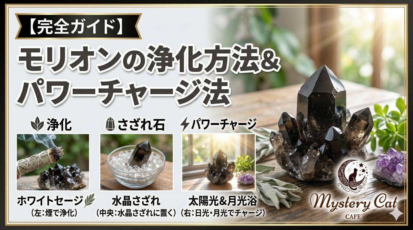 【完全ガイド】モリオンの浄化方法＆パワーチャージ法 ミステリーキャットカフェ
