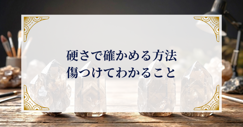 硬さで確かめる方法——傷つけてわかること ミステリーキャットカフェ