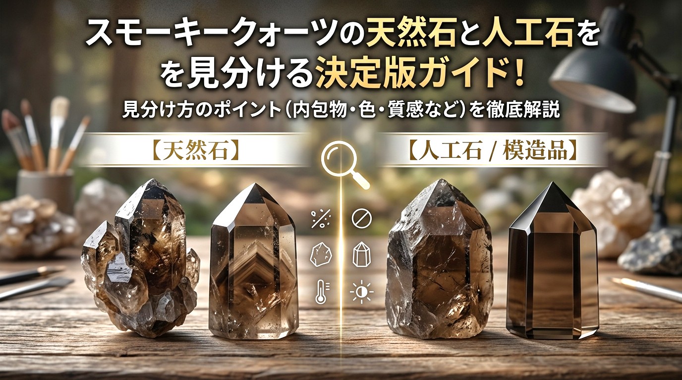 スモーキークォーツの天然石と人工石を見分ける決定版ガイド！ ミステリーキャットカフェ