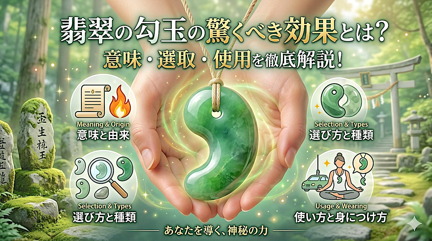 翡翠の勾玉の驚くべき効果とは？意味・選び方・使い方を徹底解説！ ミステリーキャットカフェ