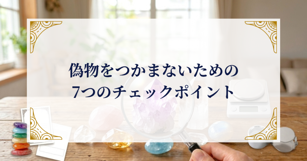 偽物をつかまないための7つのチェックポイント ミステリーキャットカフェ