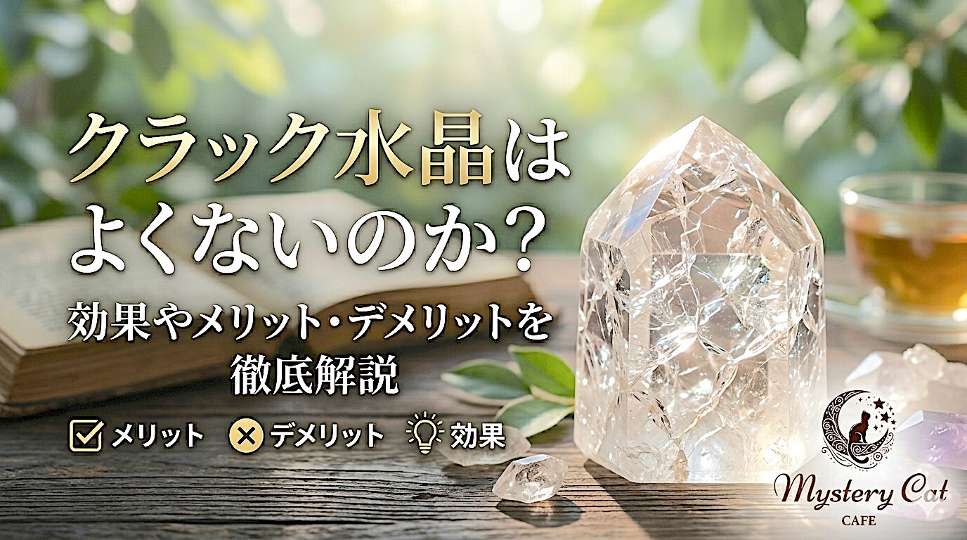 クラック水晶はよくないのか？効果やメリット・デメリットを徹底解説 ミステリーキャットカフェ