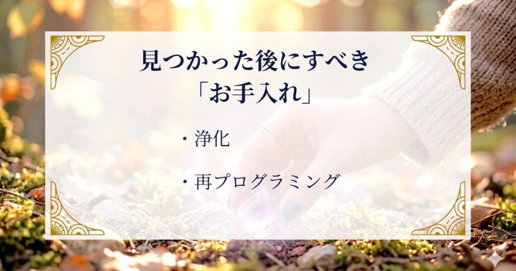 石が見つかった後にすべき「お手入れ」 ミステリーキャットカフェ
