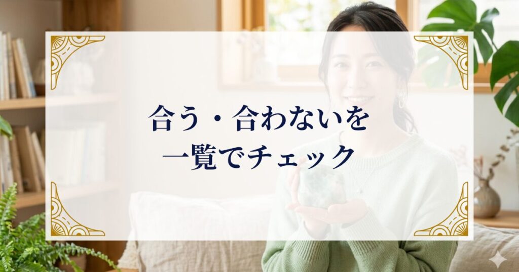 合う・合わないを一覧でチェック ミステリーキャットカフェ
