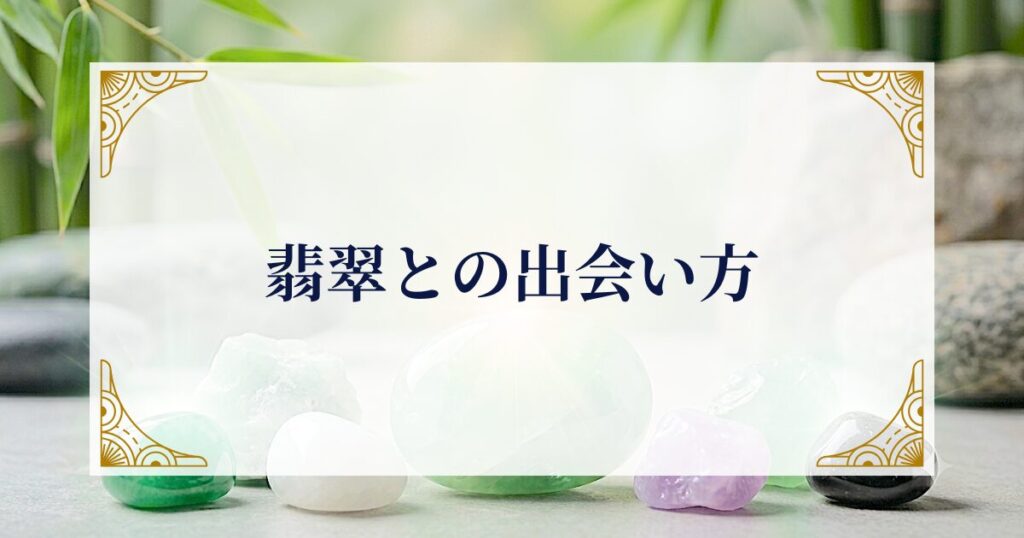 翡翠との出会い方 ミステリーキャットカフェ