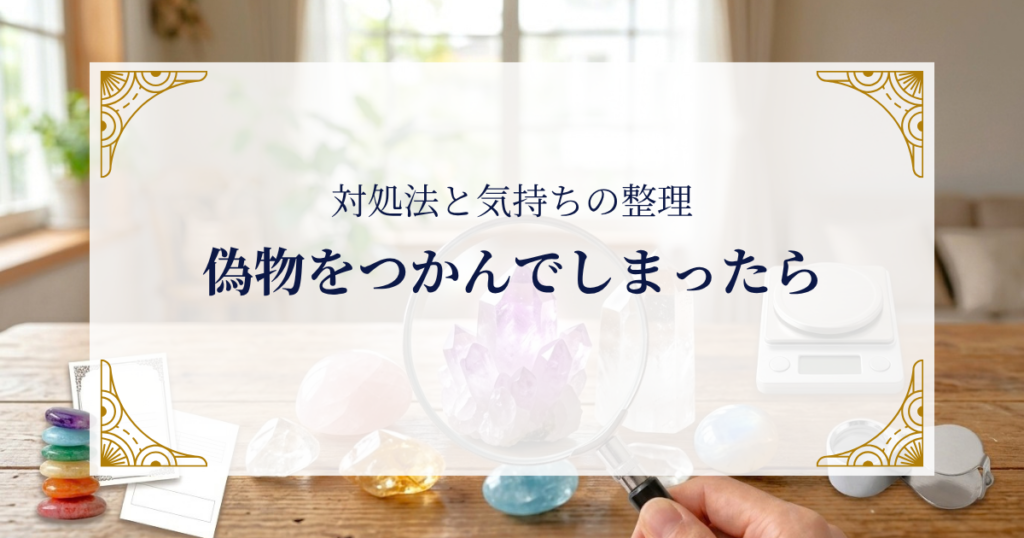 偽物をつかんでしまったら——対処法と気持ちの整理 ミステリーキャットカフェ