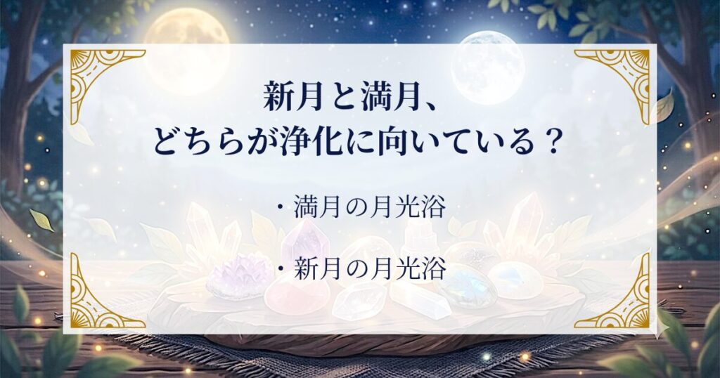 新月と満月、どちらが浄化に向いている？  ミステリーキャットカフェ