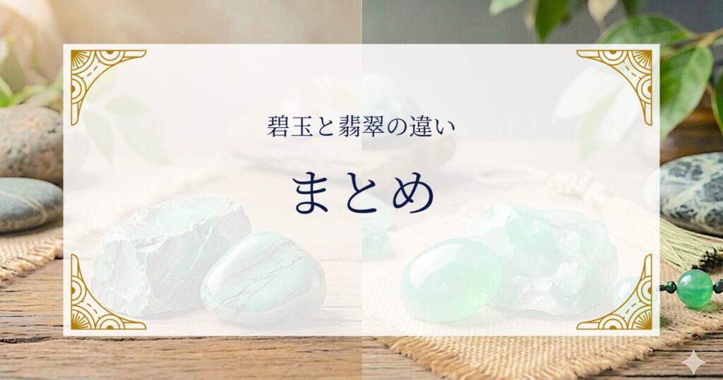 碧玉と翡翠の違いまとめ ミステリーキャットカフェ