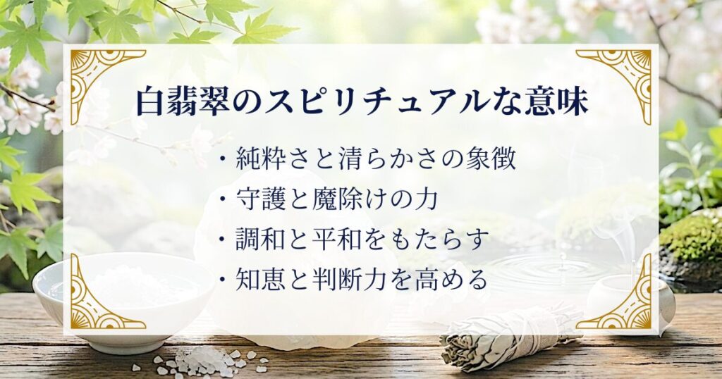 白翡翠のスピリチュアルな意味 ミステリーキャットカフェ