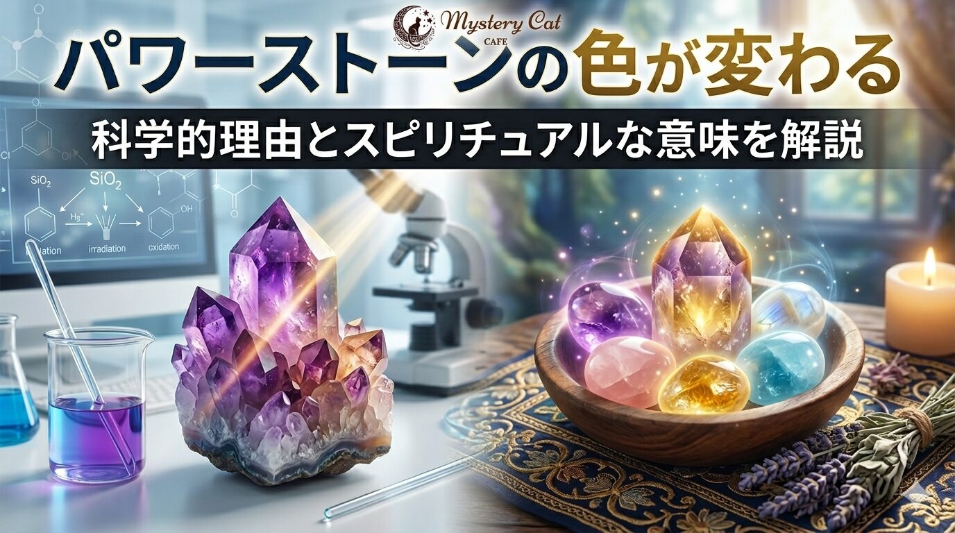 パワーストーンの色が変わる科学的理由とスピリチュアルな意味を解説 ミステリーキャットカフェ