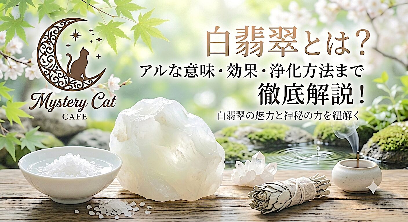 白翡翠とは？スピリチュアルな意味・効果・浄化方法まで徹底解説！ ミステリーキャットカフェ