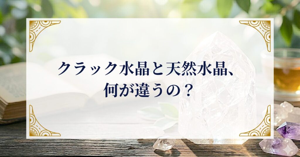 クラック水晶と天然水晶、何が違うの？ ミステリーキャットカフェ