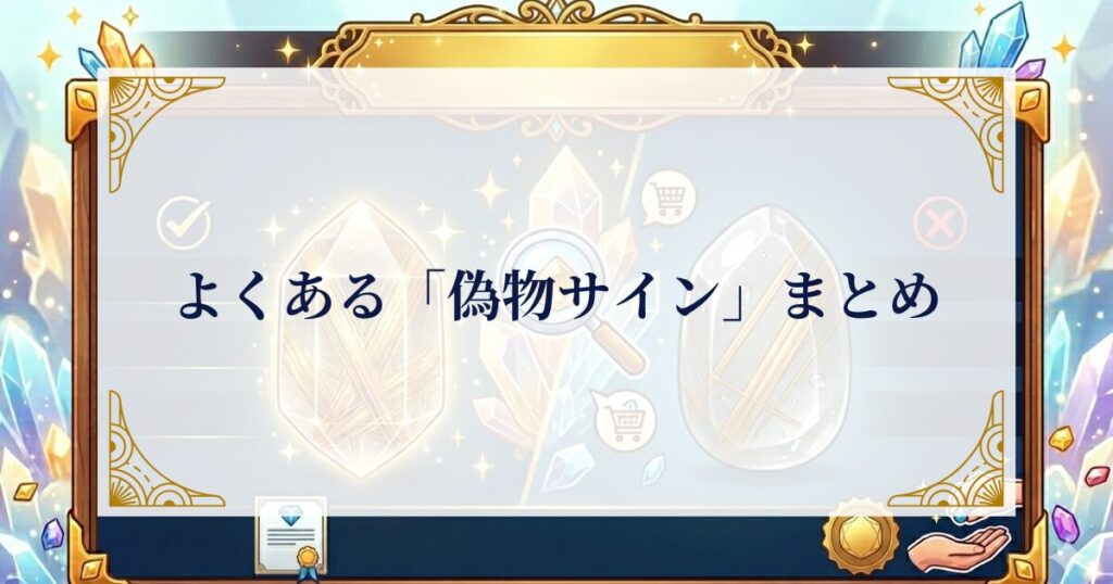 よくある「偽物サイン」まとめ ミステリーキャットカフェ