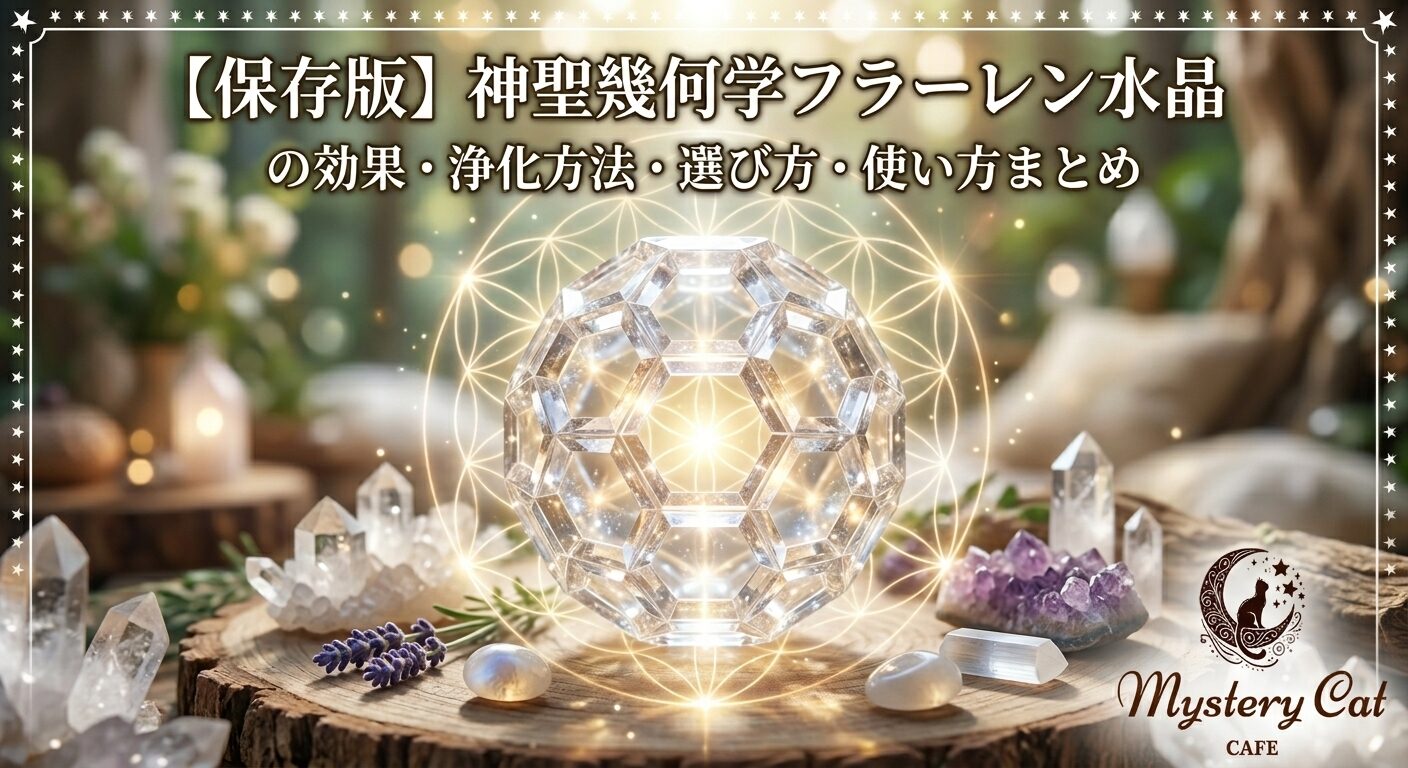 【保存版】神聖幾何学フラーレン水晶の効果・浄化方法・選び方・使い方まとめ ミステリーキャットカフェ