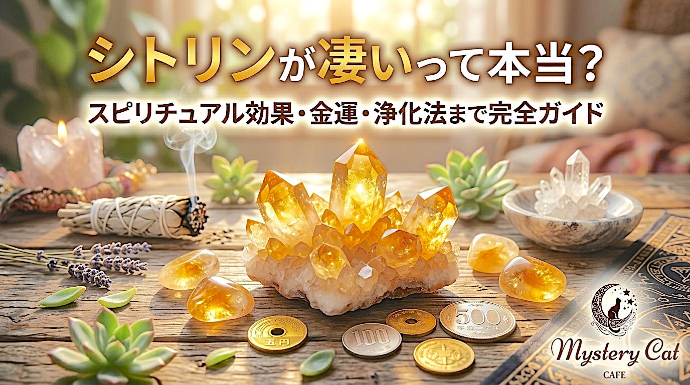 シトリンが凄いって本当？スピリチュアル効果・金運・浄化法まで完全ガイド ミステリーキャットカフェ