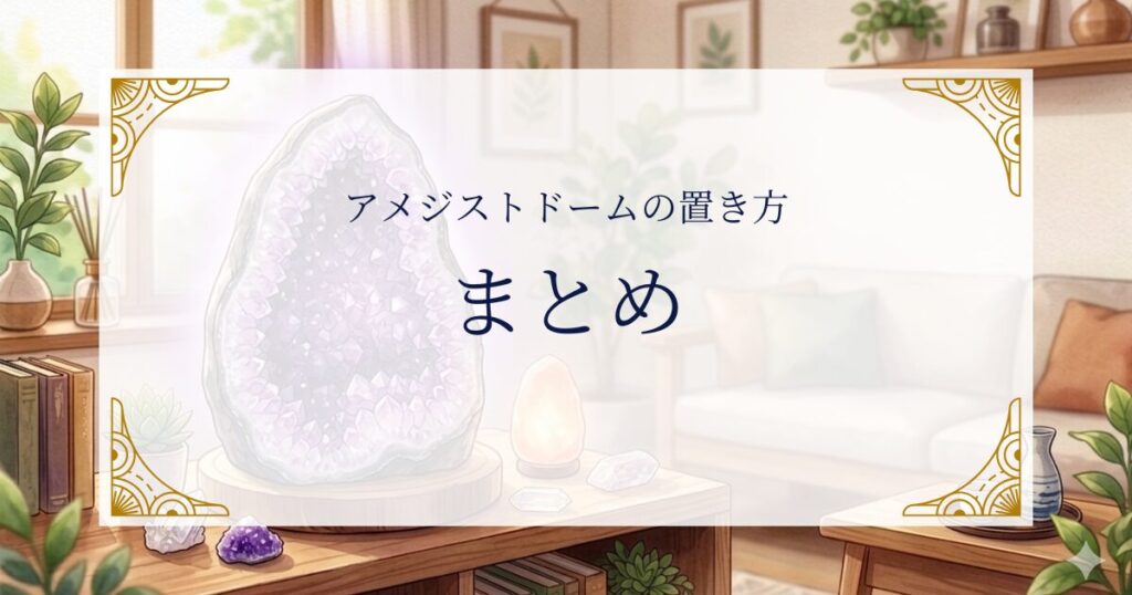 アメジストドームの効果と置き方まとめ ミステリーキャットカフェ