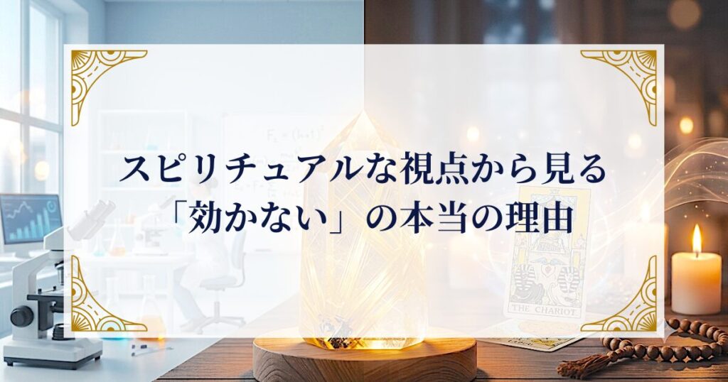 スピリチュアルな視点から見る「効かない」の本当の理由 ミステリーキャットカフェ