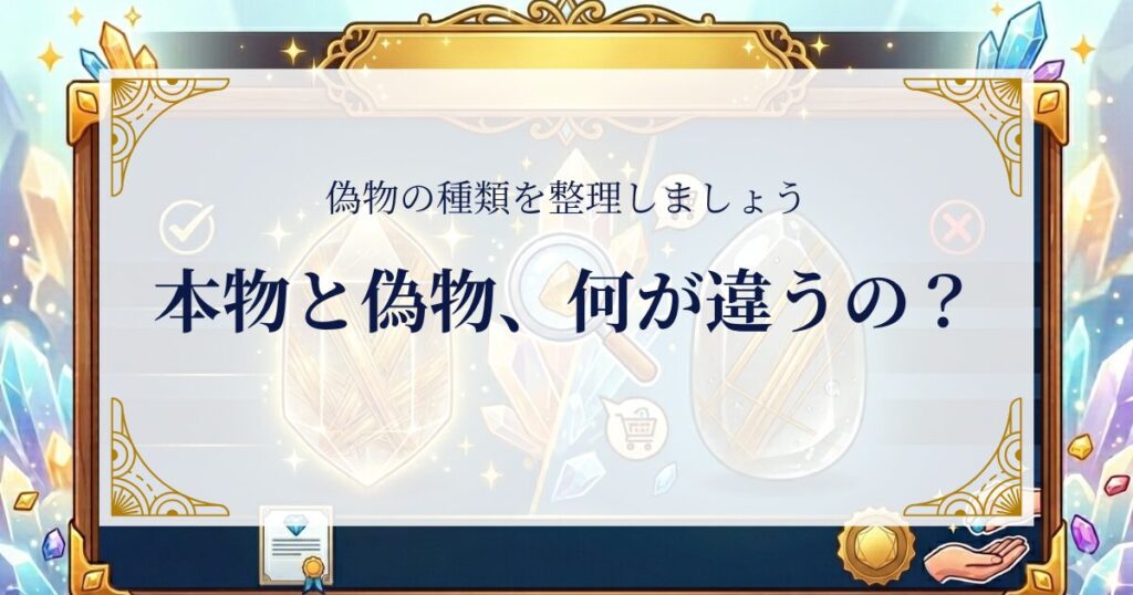 本物と偽物、何が違うの？偽物の種類を整理しましょう ミステリーキャットカフェ