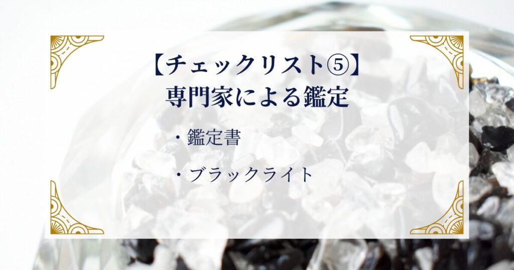 【チェックリスト⑤】専門家による鑑定 ミステリーキャットカフェ