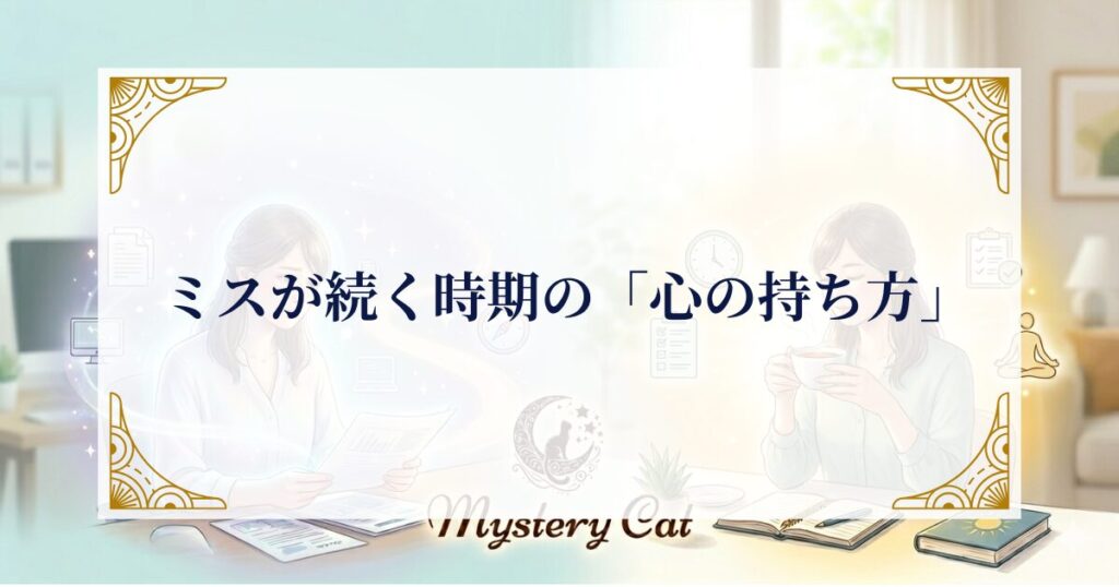 ミスが続く時期の「心の持ち方」 ミステリーキャットカフェ
