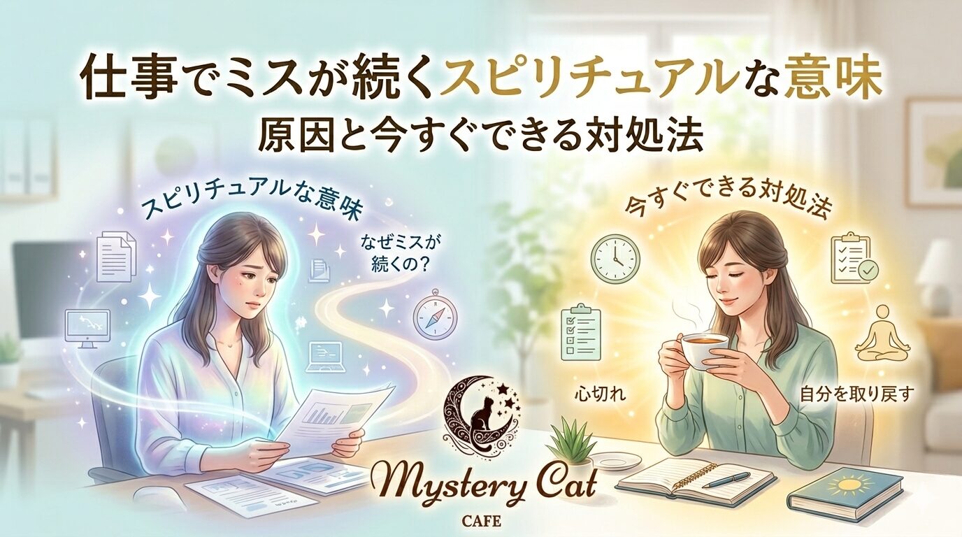 仕事でミスが続くスピリチュアルな意味｜原因と今すぐできる対処法 ミステリーキャットカフェ