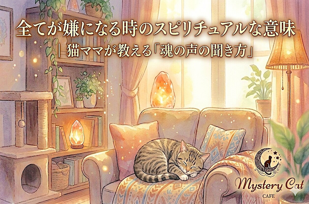全てが嫌になる時のスピリチュアルな意味｜猫ママが教える「魂の声の聞き方」 ミステリーキャットカフェ