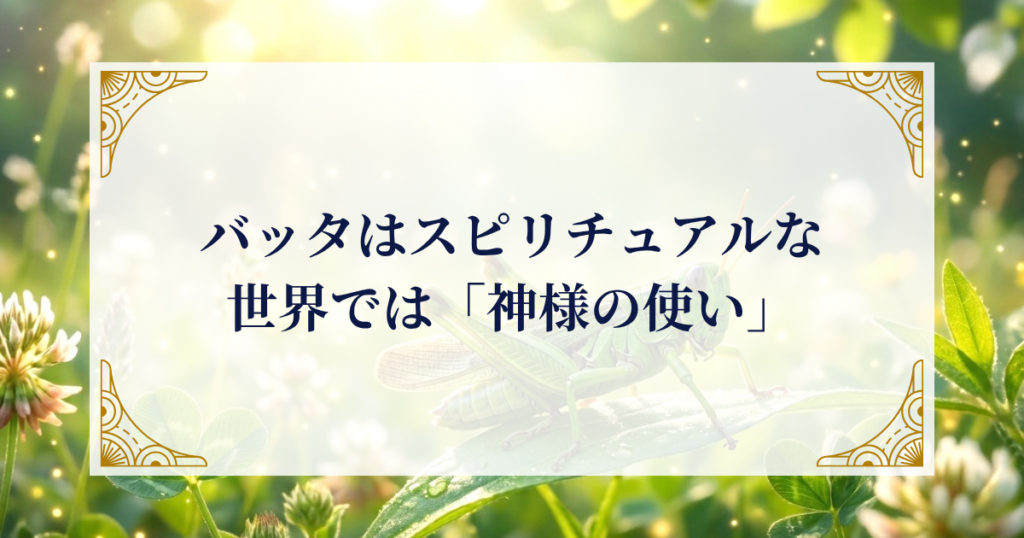 バッタはスピリチュアルな世界では「神様の使い」 ミステリーキャットカフェ