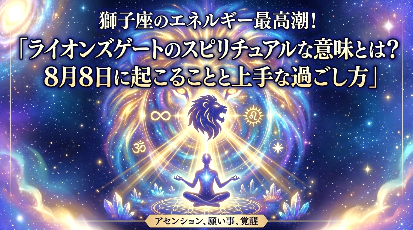 ライオンズゲートのスピリチュアルな意味とは？8月8日に起こることと上手な過ごし方 ミステリーキャットカフェ